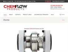 Tablet Screenshot of chemflowproducts.com